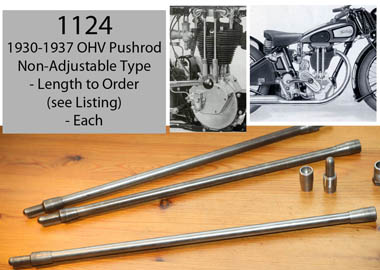 Early OHV Non Adjustable Pushrod